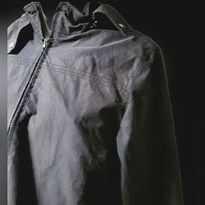 Esprit Women's Outerwear Black Lined Zip Up Hooded Jacket Coat Size Medium